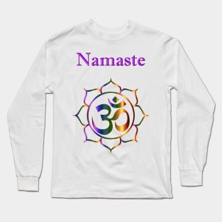 Namaste Yoga and Meditation Design Long Sleeve T-Shirt